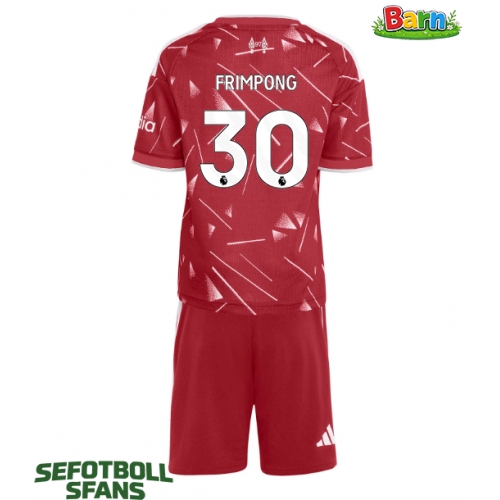 Liverpool Jeremie Frimpong #30 Hemmaställ Barn 2026-27 Kortärmad (+ Korta byxor)